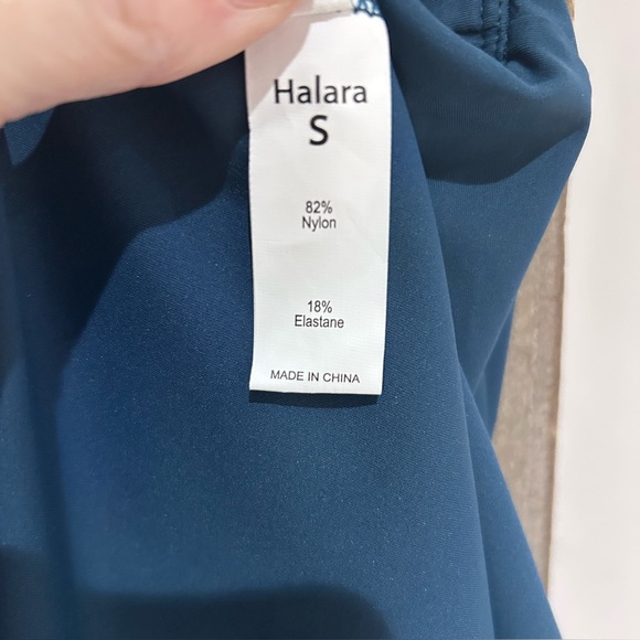 Halara Square Neck Corset Ruched Bodycon Midi Casual Dress Majolica Blue NWT S - Picture 8 of 9